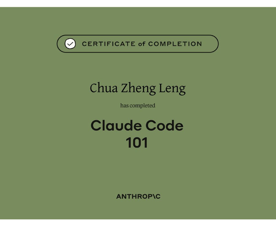 Claude Code 101 证书 · Anthropic