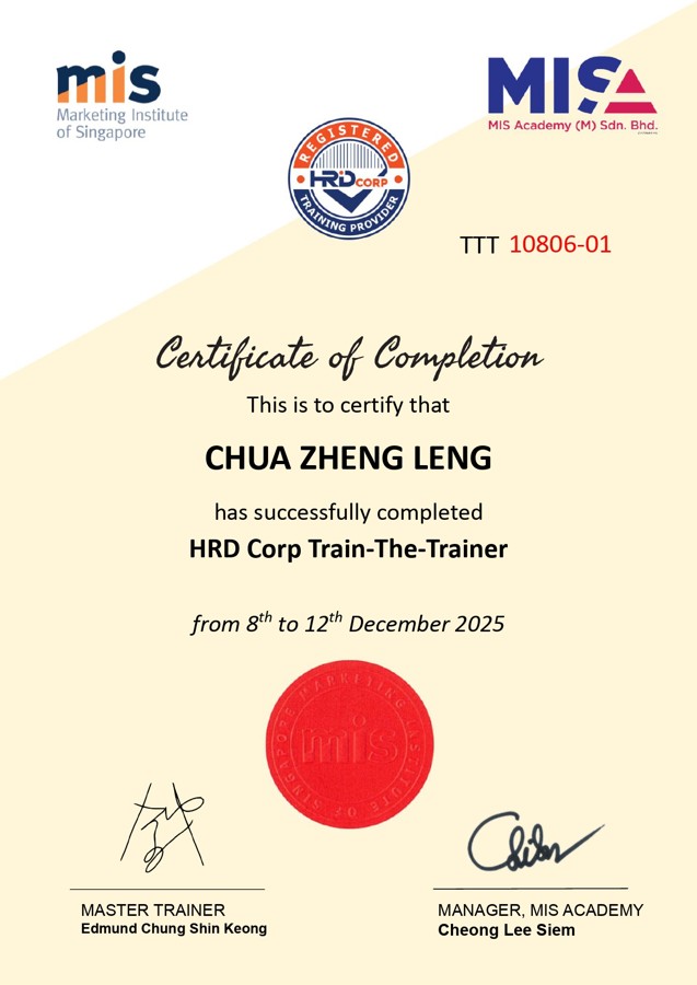 MIS Train-The-Trainer 证书